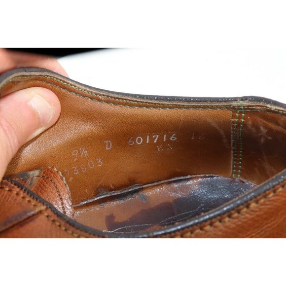 Vintage Florsheim Imperial Kenmoor 5 Nail Calf Leather Dress Shoes Mens 9.5 - Picture 11 of 11